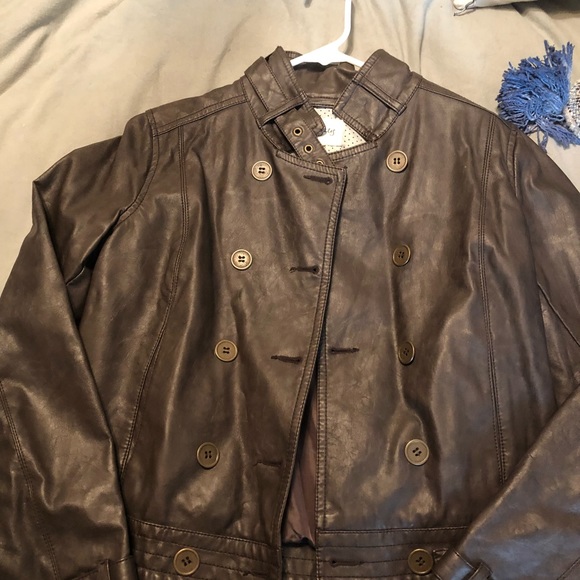 maison jules leather jacket